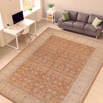 handmade Transitional Kafkaz Chobi Ziegler Lt. Brown Beige Hand Knotted RECTANGLE 100% WOOL area rug 9 x 12